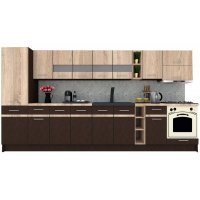 Bucatarie MARINA NEW 370 B Wenge / Stejar Sonoma